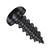 8-18X1/2 Phil Pan Self Tapping Screw Type A B Full Thread 18 8 Stainless Steel Black Oxide (Pack Qty 5,000) BC-0808ABPP188B