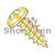 4-24X1/4 Phillips Pan Self Tapping Screw Type A B Fully Threaded Zinc Yellow and (Pack Qty 10,000) BC-0404ABPPY