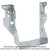 Simpson Strong-Tie LUS46 LUS Galvanized Face-Mount Joist Hanger for 4x6