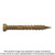 Simpson Strong-Tie FT07114R100 Finish Trim Screw — #7 x 1-1/4 in. T10, Trim-Head, Quik Guard®, Tan (100-Qty)