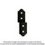 Simpson Strong-Tie APDJT1.75-4 Outdoor Accents® Mission Collection® 3 in. ZMAX®, Black Powder-Coated Deck Joist Tie for 1-3/4 in. Wood