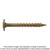 Simpson Strong-Tie CBT08112R100 Wafer-Head Construction Screw — #8 x 1-1/2 in. T20, Quik Guard®, Tan (100-Qty)