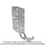 Simpson Strong-Tie LSSJ26LZ LSSJ™ ZMAX® Face-Mount Adjustable Light Slopeable/Skewable Jack Hanger for 2x6, Left