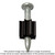 Simpson Strong-Tie PDPA-287MG PDPA .157 in. x 2-7/8 in. Mechanically Galvanized Powder-Actuated Pin (100-Qty)
