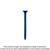 Simpson Strong-Tie TNT25114TF Titen Turbo™ — 1/4 in. x 1-1/4 in. 6-Lobe Flat-Head Concrete and Masonry Screw, Blue (100-Qty)