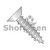 10-16X3/8 Phillips Flat Undercut Self Tapping Screw Type A B Fully Threaded 18-8 Stainless (Pack Qty 4,000) BC-1006ABPU188