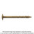 Simpson Strong-Tie CBT08200R300 Wafer-Head Construction Screw — #8 x 2 in. T20, Quik Guard®, Tan (300-Qty)