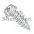 8-18X1 1/2 Phillips Indented Hex Washer Self Tapping Screw Type AB Fully Threaded Zinc (Pack Qty 3,000) BC-0824ABPW