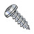 10-16X3/8 Square Recess Pan Self Tapping Screw Type A B Fully Threaded Zinc (Pack Qty 8,000) BC-1006ABQP