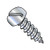 2-32X3/8 Slotted Pan Self Tapping Screw Type A B Fully Threaded Zinc (Pack Qty 10,000) BC-0206ABSP