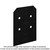 Simpson Strong-Tie APVB88DSP Outdoor Accents® Avant Collection™ ZMAX®, Black Post Base Side Plate for 8x (Qty-2)