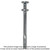 Simpson Strong-Tie DSD25300 DSD 1/4 in. x 3 in. Zinc-Plated Duplex-Head Split-Drive Anchor (100-Qty)
