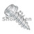 8-18X1 Slotted Indented Hex Washer Self Tapping Screw Type AB Fully Threaded Zinc (Pack Qty 5,000) BC-0816ABSW