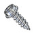 10-16X1 3/4 Slotted Indented Hex Washer Self Tapping Screw Type AB Fully Threaded Zinc (Pack Qty 2,000) BC-1028ABSW