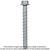Simpson Strong-Tie THD37300HMG Titen HD® 3/8 in. x 3 in. Mechanically Galvanized Heavy-Duty Screw Anchor (50-Qty)