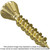 Simpson Strong-Tie MTHZ1S Strong-Drive® MTH Wood Underlayment Screw (Collated) — #7 x 1 in. Yellow-Zinc (2500-Qty)