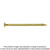 Simpson Strong-Tie SDCF22434-R50 Strong-Drive® SDCF TIMBER-CF Screw — 0.315 in. x 4-3/4 in. T40, Yellow Zinc (50-Qty)