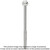 Simpson Strong-Tie TTN25334HSS Titen® 1/4 in. x 3-3/4 in. Hex-Head Stainless-Steel Concrete and Masonry Screw (100-Qty)