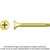 Simpson Strong-Tie DWFSD158PS DWFSD Drywall-to-CFS Screw (Collated) — #6 x 1-5/8 in. #2 Phillips, Yellow Zinc (2500-Qty)