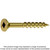 Simpson Strong-Tie WSC112S WSC Wood Screw (Collated) — #8 x 1-1/2 in. #2 Square, Flat Head, Yellow Zinc (2000-Qty)