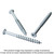 Simpson Strong-Tie TNTW25234TTRB Titen Turbo™ — 1/4 in. x 2-3/4 in. 6-Lobe Trim-Head Concrete and Masonry Screw, White (1000-Qty)