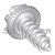 10-16X3/8 Indent Hex Washer Slotted Self Tap Screw AB Serrated Full Thread 18-8 Stainless St (Pack Qty 4,000) BC-1006ABSWS188