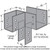 Simpson Strong-Tie ECCLL444 ECCLL L-Shape End Column Cap for 4x Beams, 4x Post, Skewed Left
