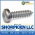 8-18X1 1/2 6 Lobe Pan Self Tapping Screw Type A B Fully Threaded Zinc (Pack Qty 3,000) BC-0824ABTP