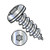 10-16X3/8 6 Lobe Pan Self Tapping Screw Type A B Fully Threaded Zinc (Pack Qty 8,000) BC-1006ABTP