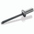 1/4" .751-.875 Goebel/Open End Blind Rivet Domed Head Aluminum-Steel (Pack Qty 2500) ABS-814