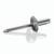 1/8" .376-.500 Goebel/Open End Blind Rivet Large Flange Stainless Steel-Stainless Steel  (Pack Qty 5000) IBI-48LF