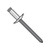 3/16X.25-.37 Large Flange Aluminum Rivet With Steel Mandrel (Pack Qty 2,000) BC-ADS66L
