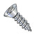 8-15X3 Phillips Flat Self Tapping Screw Type A Fully Threaded Zinc (Pack Qty 1,250) BC-0848APF
