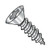 14-10X1 3/4 Phillips Flat Self Tapping Screw Type A Fully Threaded 18 8 Stainless Steel (Pack Qty 500) BC-1428APF188