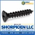 6-18X1 1/4 Phillips Flat Self Tap Screw Type A Full Thread 18 8 Stainless Steel Black Oxide (Pack Qty 4,000) BC-0620APF188B