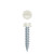 8 x 1/2 Needle Point Slotted Indented Hex Washer Head Painted White, Zinc Plated (Pack Qty 300) NW808I