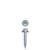 14-10 x 2-1/2 Pole Gripper Unslotted Indented Hex Washer Head w/304 Stainless (Pack Qty 1000) SA1440