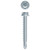 8-18 x 2 Unslotted Indented Hex Washer Head, Zinc Plated Point# 2 (Pack Qty 3000) H832