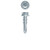 12-24 x 7/8 Unslotted Indented Hex Washer Head, Zinc Plated Point# 4 (Pack Qty 100) H4I