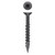 8 x 1 Woodworking Square Drive Flat Head w/Nibs Particle Board Screw, Type 17, Black Oxide (Pack Qty 1250) XQ816NBV