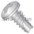 10-16X1  Phillips Pan Thread Cutting Screw Type 25 Fully Threaded 410 Stainless Steel (Pack of 2500) BC-10165PP410