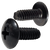 8-32X1/2  Phil Full Contour Truss Taptite Alternate Thrd Roll Screw Full Thd Black Ox Wax (Pack of 10000) BC-0808RPTB