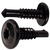 8-32X3/8  Phil Full Contour Truss Taptite Alternate Thrd Roll Screw Full Thd Black Ox Wax (Pack of 10000) BC-0806RPTB