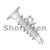 10-16X1 1/4   Phillips Wafer Head Full Thread Self Drilling Screw 410 Stainless Steel (Pack of 1500) BC-1020KWAF410