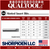QUALTOOL 8F-10R SLOTTED INSERT BIT, 1/4" HEX, 1-1/2"L   Pack of 100   Part No. 250SB3