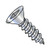 12-11X1 1/2 Square Flat Self Tapping Screw Type A Fully Threaded Zinc (Pack Qty 2,500) BC-1224AQF