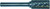 TRU-CUT CARBIDE BURR CYLINDRICAL WITH END CUT DOUBLE CUT 1/4 SHANK 1/4 DIA X5/8 HEAD LENGTH (Pack of 1 pc) Part No. CBSB-1