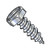 14-10X3/4 Indented Hex Slotted Self Tapping Screw Type A Fully Threaded Zinc (Pack Qty 3,000) BC-1412ASH