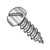 10-12X3/4 Slotted Pan Self Tapping Screw Type A Fully Threaded 18-8 Stainless Steel (Pack Qty 2,000) BC-1012ASP188