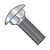 1/4-20X5 Carriage Bolt Fully Threaded Zinc (Pack Qty 400) BC-1480C